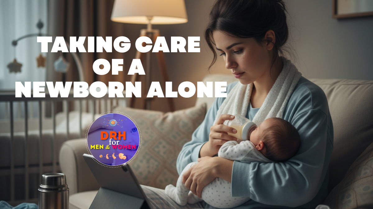 taking care of a newborn alone